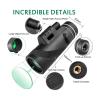 12X50 High Definition Monocular Telescope with BAK4 Prism & FMC Coating - LLL Night Vision for Sharp Images view 4
