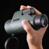 10x42 High Definition Monocular Telescope with Smartphone Adapter - Compact, Life Waterproof BAK4 Prism Lens for Bird Watching, Theater, and Concerts view 3