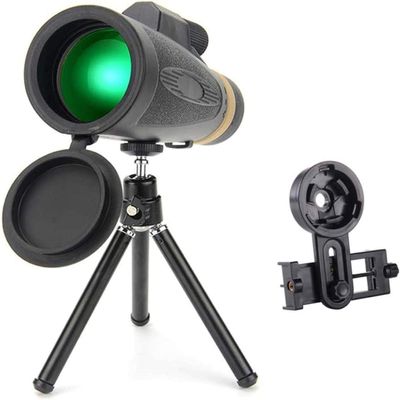 12-16x50 Zoom Monocular Telescope with BAK4 Prism Lens - Smartphone Adapter & Tripod, Ideal for Bird Watching