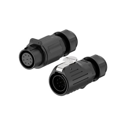 Aviation connector LP20 male and female docking 2-12 core welding plastic waterproof power aviation connector(EW-LP20-9P 5A)