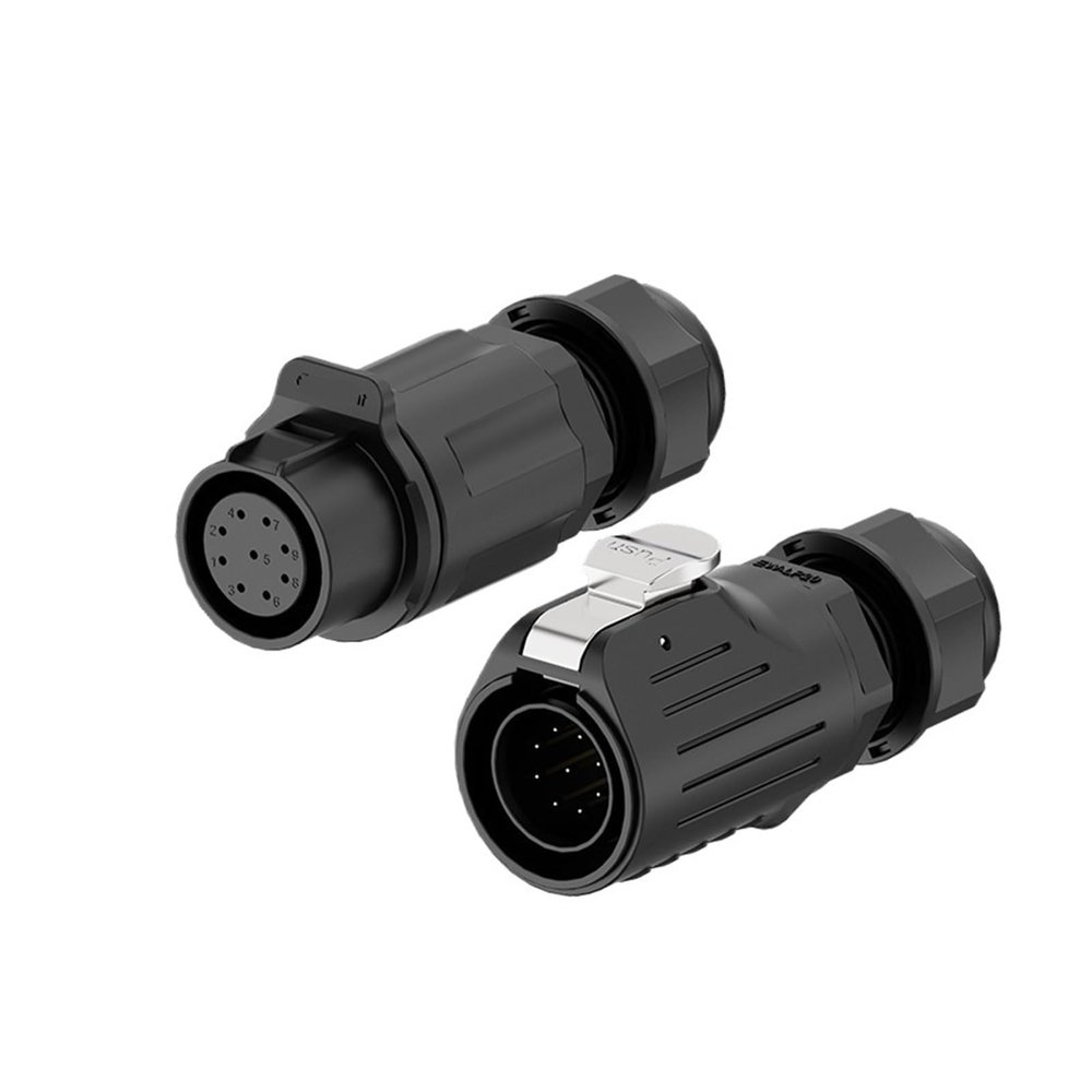 Aviation connector LP20 male and female docking 2-12 core welding plastic waterproof power aviation connector(EW-LP20-9P 5A)