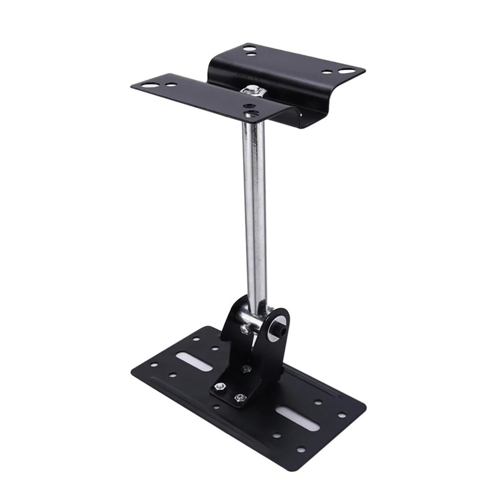 HFFFXRCY 180 Degree Adjustable Easy Installation Steel Space Saving Suspended Wall Mount KTV Stand Speaker Stand Durable Black Home Ceiling