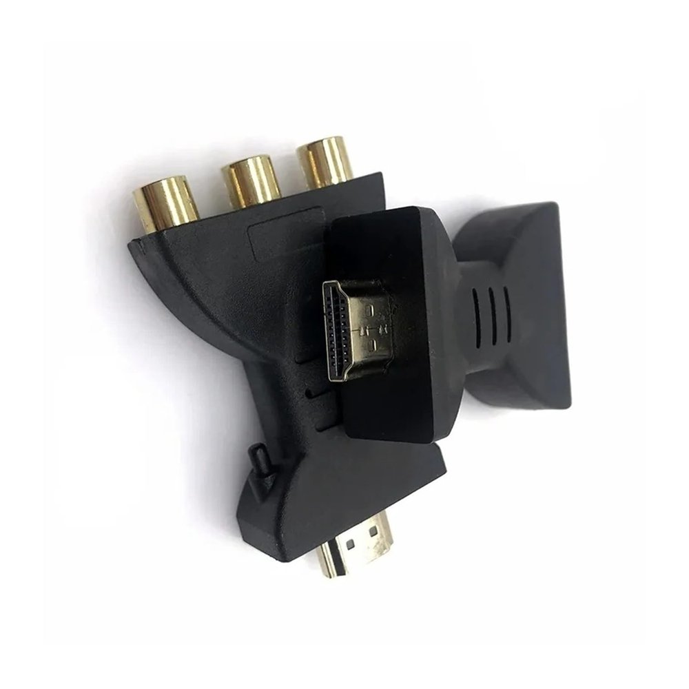 1080P RCA AV to HDMI-Compatible Composite Adapter Converter Audio Video Cable HDMI-Compatible to AV with USB Cable for HD TV Box Display Conversion Line