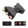 1080P RCA AV to HDMI-Compatible Composite Adapter Converter Audio Video Cable HDMI-Compatible to AV with USB Cable for HD TV Box Display Conversion Line view 3