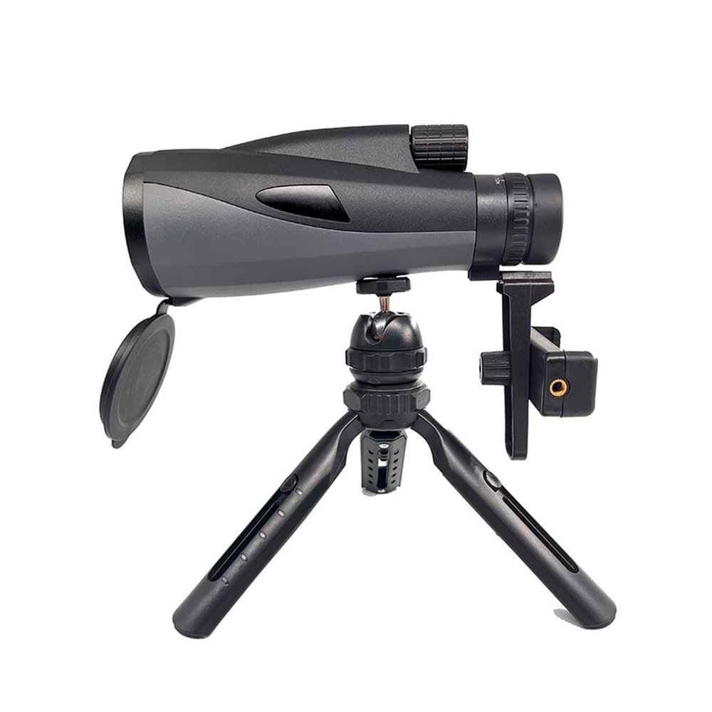 10-30x60 High-Power Monocular Telescope with Smartphone Adapter - 60mm FMC BAK4 Prism for Bird Watching, Camping, Hiking, Hunting