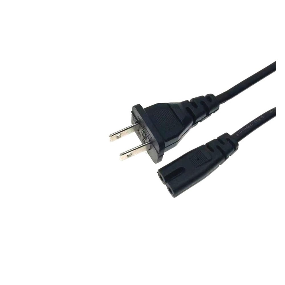 Two Flat Power Cord AC Power Cord Eight Character Tail Power Cord 1.5 Meters 0.75 Square(US)
