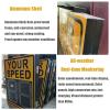 Speed Display Radar Traffic Sign, Solar Radar Feedback Sign Flashing LED Speed Detector for Road Safety, with Accessories(A) view 2