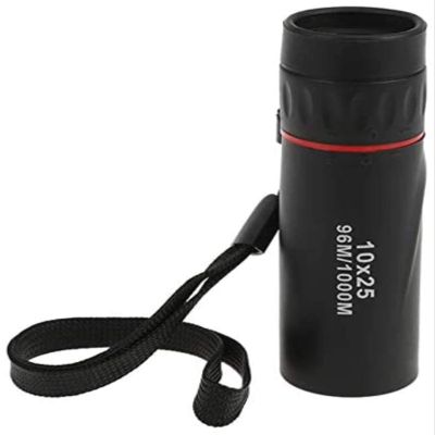 10x25 High Definition Dual Focus Zoom Monocular Telescope - Compact, High Power Pocket Binoculars, New 9.2x3cm Size