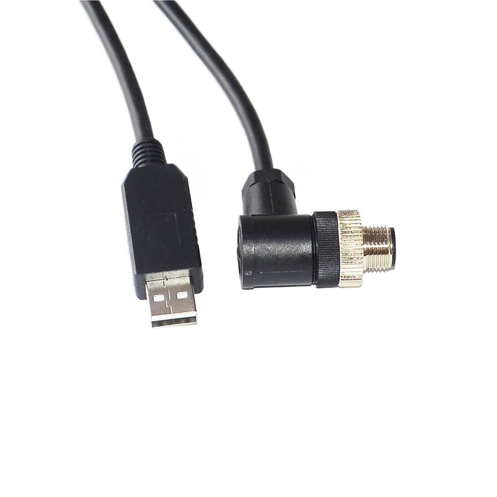 ZKRZCGXZ FT232RL CHIP USB to M12 8PIN RS232 Converter Serial Communication Cable for ICS Series BALANCES to PC Host(1.8m,Bend Connector)