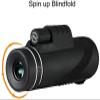 10x40 Monocular Telescope - Compact, High Definition, BAK4 Prism, Smartphone Adaptable, Tripod Ready, Multi-Purpose Viewing view 4