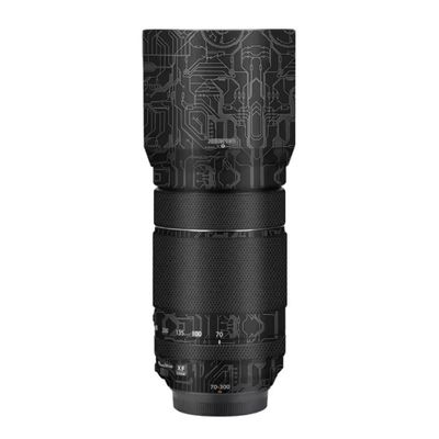 JERXTTON XF 70-300 Anti-Scratch Camera Lens Skin Vinyl Sticker for Fujifilm XF 70-300mm F4-5.6 Coat Protective Film Decals (Circuit Titanium)