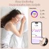 JIANVNUI Smart Ring for Women & Men - Health & Fitness Tracker with Heart Rate, Blood Oxygen, Sleep Monitoring, 128 Sports Modes, IP68 Waterproof, Gesture Control, No Subscription Fees (9#) view 4