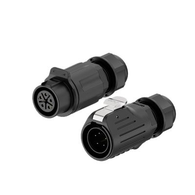 Aviation connector LP20 male and female docking 2-12 core welding plastic waterproof power aviation connector(EW-LP20-5P 10A)