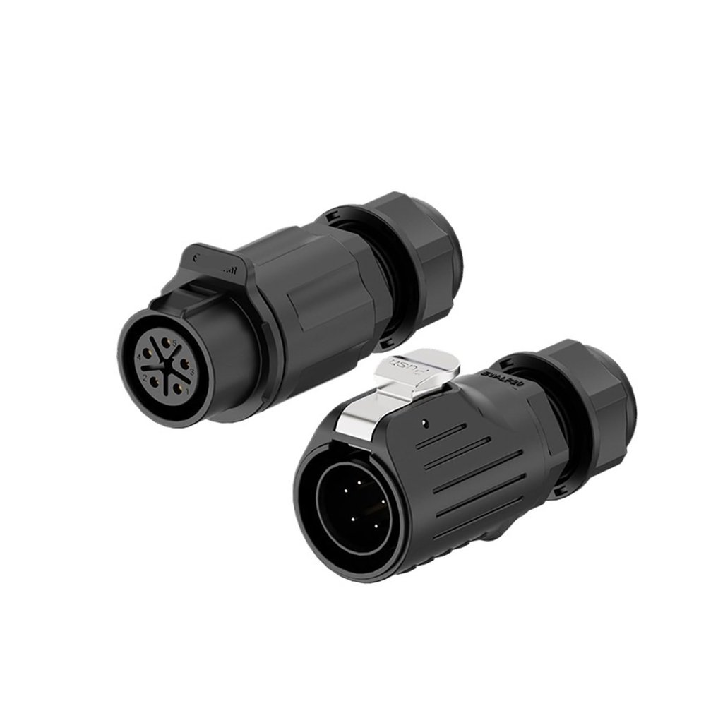 Aviation connector LP20 male and female docking 2-12 core welding plastic waterproof power aviation connector(EW-LP20-5P 10A)