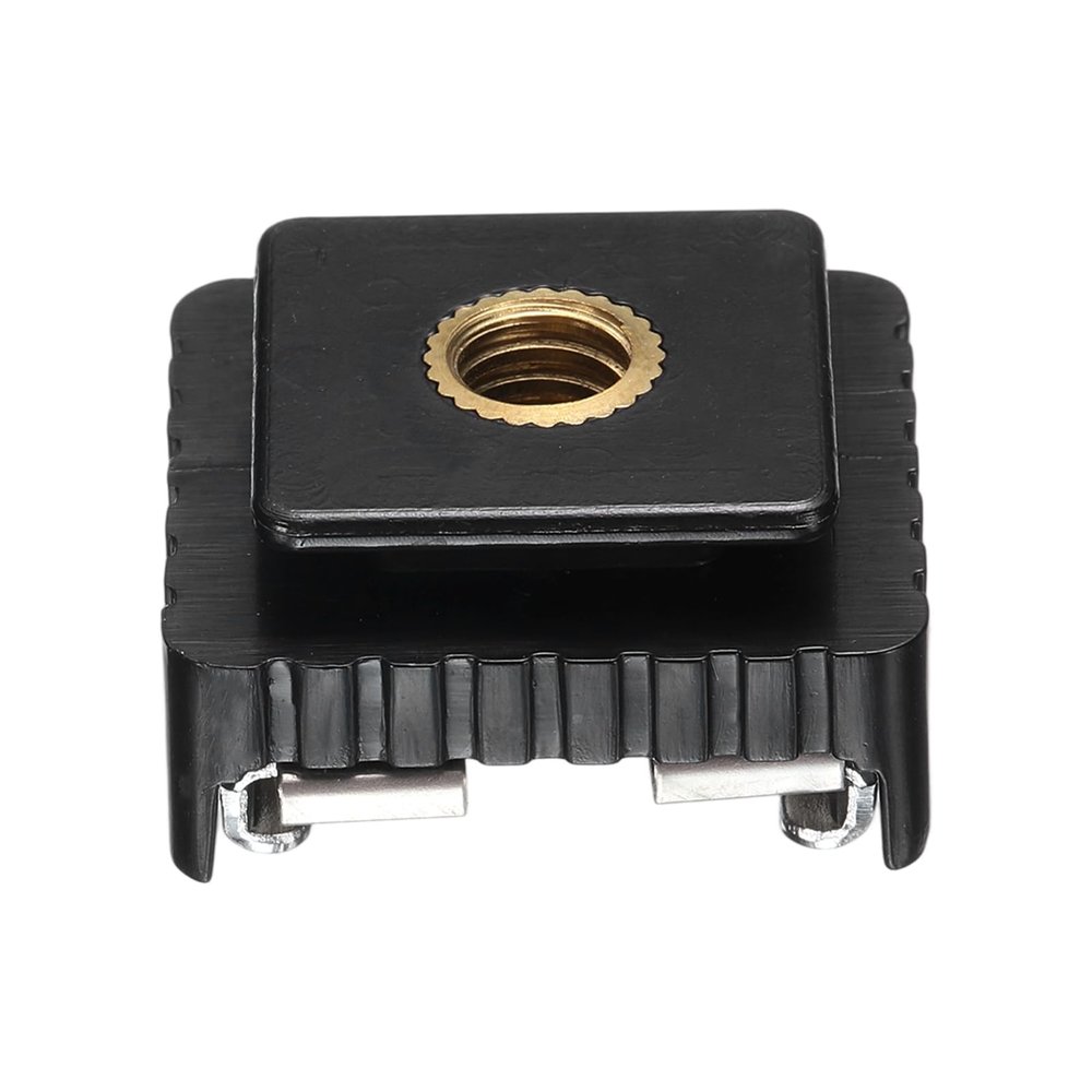 PATIKIL Hot Shoe Adapter 1/4" Male, 1 Pcs Hot Shoe Mount Adapter Camera Mount Screw Camera Video Light Converter for Microphone Holder Accessories 0.59x0.91x0.87 Inch