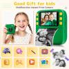 Instant Print Camera for Kids, Christmas Birthday Gifts for Girls Boys, 1080P Instant Digital Print Cameras for Toddler,Portable Toy for 4 5 6 7 8 9 10 Year Old Girl with 32GB SD CardGreen view 2
