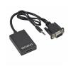 BGGQGG 1080P HD Vga to Hdmi with 3.5mm Audio Cable Vga to Hdmi Adapter for PCProjector Ps4 Laptop to HDTV Video Audio Converter Display Conversion Line view 1