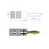 4PCS 4MM Gold Plated Speaker Banana Connector Audio Amplifier Speaker Terminal 12002 view 2