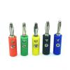 5pcs Banana Red+Black 4mm Audio Speaker Wire Cable Screw Type Banana Connector(5Pcs Red) view 4
