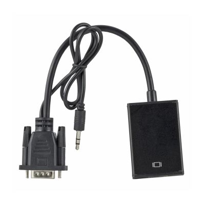 1080P HD VGA to HD with 3.5mm Audio Cable Vga to Hd Adapter for PCProjector Ps4 Laptop to HDTV Video Audio Converter Display Conversion Line