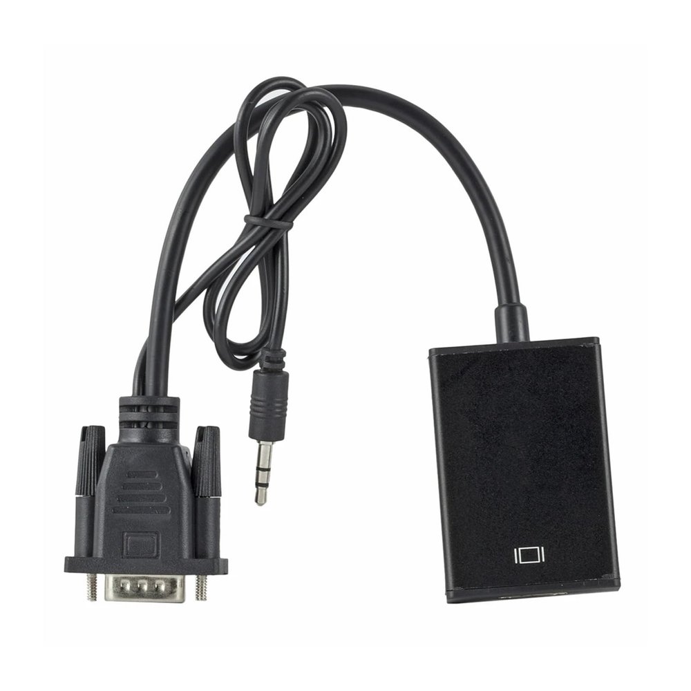 1080P HD VGA to HD with 3.5mm Audio Cable Vga to Hd Adapter for PCProjector Ps4 Laptop to HDTV Video Audio Converter Display Conversion Line