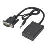 1080P HD VGA to HD with 3.5mm Audio Cable Vga to Hd Adapter for PCProjector Ps4 Laptop to HDTV Video Audio Converter Display Conversion Line view 2