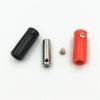 100Pcs Brass 4mm Banana Speaker Jack Female Socket Test Connector Adapter Red and Black(Red) view 2