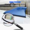 Car Shark Fin Antenna Cover for Ford Fiesta 5-Door/Fiesta 3-Door/Fiesta Active/Fiesta Van HF 1984-2025 2026 Roof Aerial Base Antenna Cover,Silver view 3