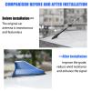 Car Shark Fin Antenna Cover for Ford Fiesta 5-Door/Fiesta 3-Door/Fiesta Active/Fiesta Van HF 1984-2025 2026 Roof Aerial Base Antenna Cover,Silver view 4