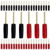 20/100Pcs 2mm Pin Copper Gold-Plated Banana Adapter Straight Pin Banana Terminals Plugs Speaker Wiring Connector(20 Red) view 1