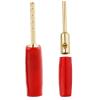 20/100Pcs 2mm Pin Copper Gold-Plated Banana Adapter Straight Pin Banana Terminals Plugs Speaker Wiring Connector(20 Red) view 3