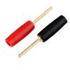 20/100Pcs 2mm Pin Copper Gold-Plated Banana Adapter Straight Pin Banana Terminals Plugs Speaker Wiring Connector(20 Red) view 4