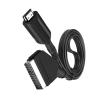 1080P HD HDMI to SCART Video Audio Upscale Converter Adapter Cable with USB Cable for HDTV Sky Box STB DVD Display Conversion Line view 1