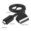 1080P HD HDMI to SCART Video Audio Upscale Converter Adapter Cable with USB Cable for HDTV Sky Box STB DVD Display Conversion Line view 3