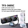 CWCKDJDH TF3-360SC All-in-one CPU Water Cooler 3.5-inch IPS LCD 3.38-inch Screen Fan*3 4-Screen Design for LGA 1851/1700 AM5 view 2