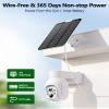 Camcamp Outside Camera for Home Security, Solar Powered, 355 Pan Tilt view 2