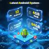 10.1 Inch Android Car Radio Double Din Wireless Apple Carplay Android Auto, Touchscreen Android 13 Car Stereo Bluetooth, HiFi, FM, GPS, WiFi, Split Screen, SWC, Mic, Backup Camera view 2