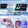 10.1 Inch Android Car Radio Double Din Wireless Apple Carplay Android Auto, Touchscreen Android 13 Car Stereo Bluetooth, HiFi, FM, GPS, WiFi, Split Screen, SWC, Mic, Backup Camera view 4
