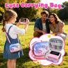 Elecoutek Kids Instant Print Camera with Carrying Bag, 1080P HD Girl Camera with 4 Print Paper Rolls, Color Pens & 32GB Card, Christmas Birthday Gifts Kids Girl Toys for 3-12 Years Old (Pink) view 2