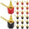 20pcs Gold Plated Amplifier Speaker Binding Post 4mm Banana Speaker Terminal Binding Post for Connector(20 Red) view 1