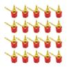 20pcs Gold Plated Amplifier Speaker Binding Post 4mm Banana Speaker Terminal Binding Post for Connector(20 Red) view 2