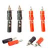 8pcs 4mm Speaker Screw Banana Plugs Connectors Solderless Binding Post Speaker Terminal Black Red Banana Plugs Connector(Type 1) view 1