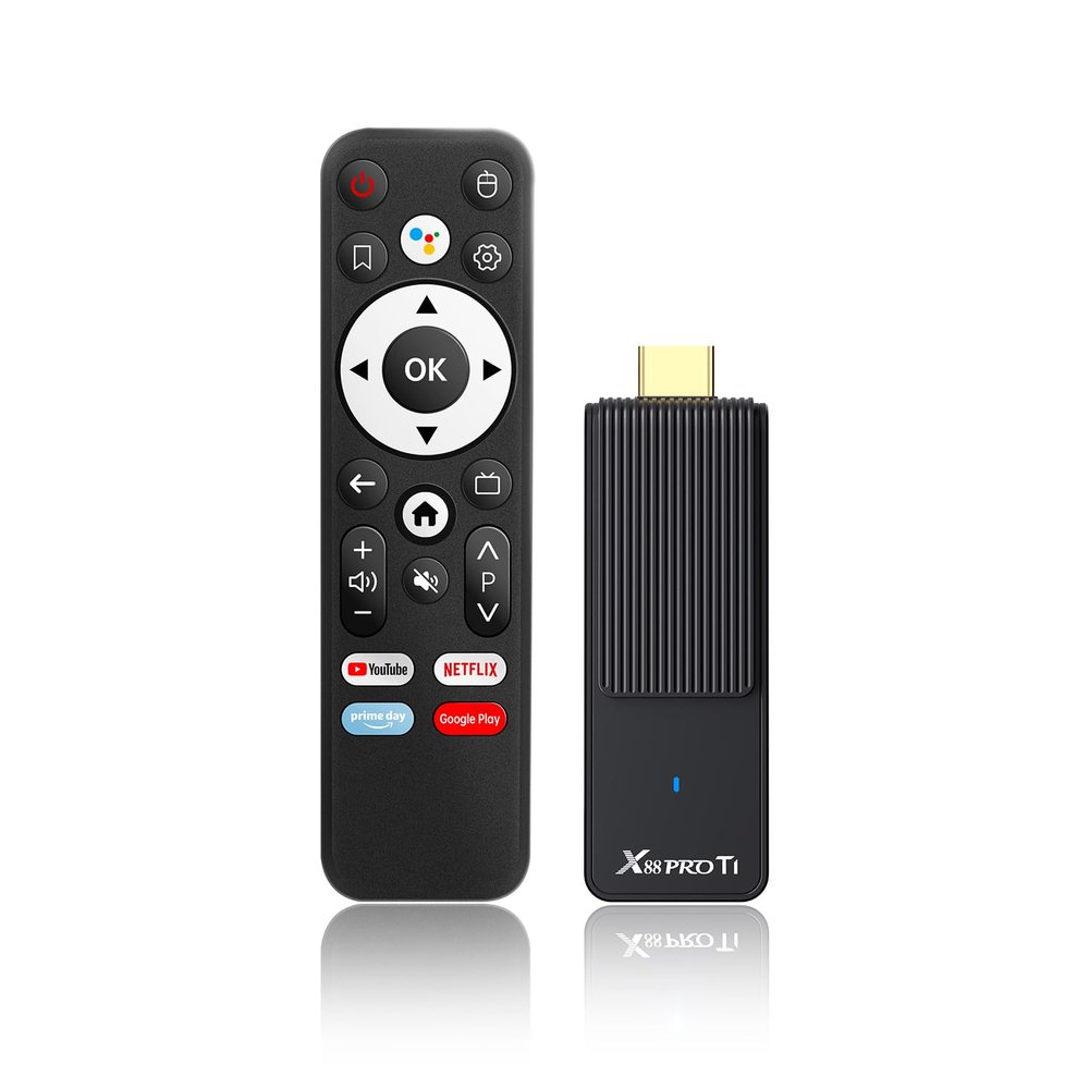 Android 14.0 TV Stick 2026, X88 PRO T1 Android TV Stick 2GB RAM 16GB ROM with RK3518 Quad-Core WiFi6 BT5.0 4K HD Video Output for Smart TV