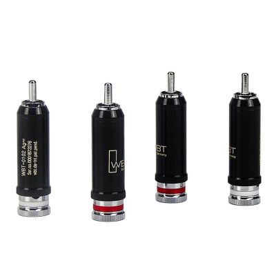 0102 Silver Plated Brass Rhodium Lock Welded Audio/Video Connector Tuner Output