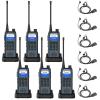 Retevis MateTalk C3 GMRS Two-Way Radios with Text Messaging,Long Range Walkie Talkies with Job Ticket System,Vibration Alert,Group Call,2200mAH,2 Way Radios with Earpiece for Hotel(6 Pack) view 1