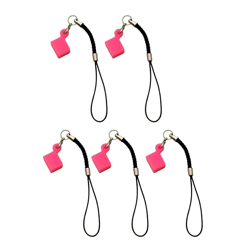 5pcs Silicone USB Flashs Drives Protective Cover with Lanyard Soft Strong Elasticity Dusts Proof Flashs Case Portable Accessories