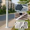 8.2ft Tall Security Camera Pole Outdoor, Universal Surveillance Camera Post Stand with 4 Brackets, Backyard Walkway Industrial Commercial Home Use (High 2.5m/8.2ft) view 4