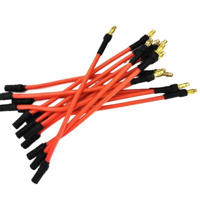 3pcs 3.5mm Banana Connector 16AWG Silicone Extension Wire 10cm 25cm 30CM(10Cm)