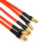 3pcs 3.5mm Banana Connector 16AWG Silicone Extension Wire 10cm 25cm 30CM(10Cm) view 3
