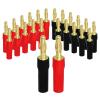 Banana Plugs Closed Screw 24K Gold Plated Banana Speaker Connectors Dual Screw Lock Banana Connector(4 Pcs,Y Type) view 1